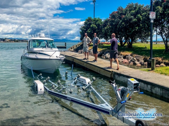 Launching a boat